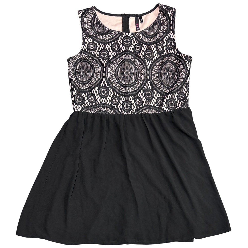 Black Lace Sleeveless Fit & Flare Dress‎ - Special Occasion XL